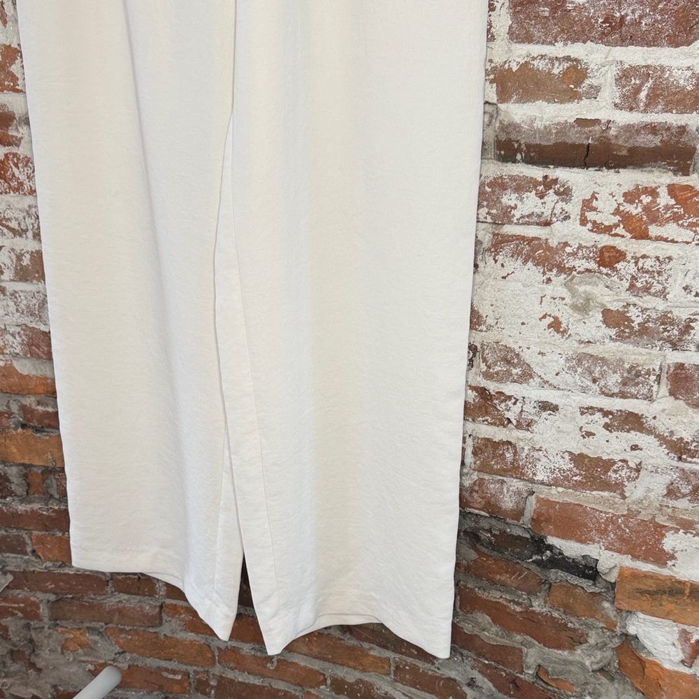 Wilfred Wide Leg Drawstring Pants in White - Picture 6 of 11
